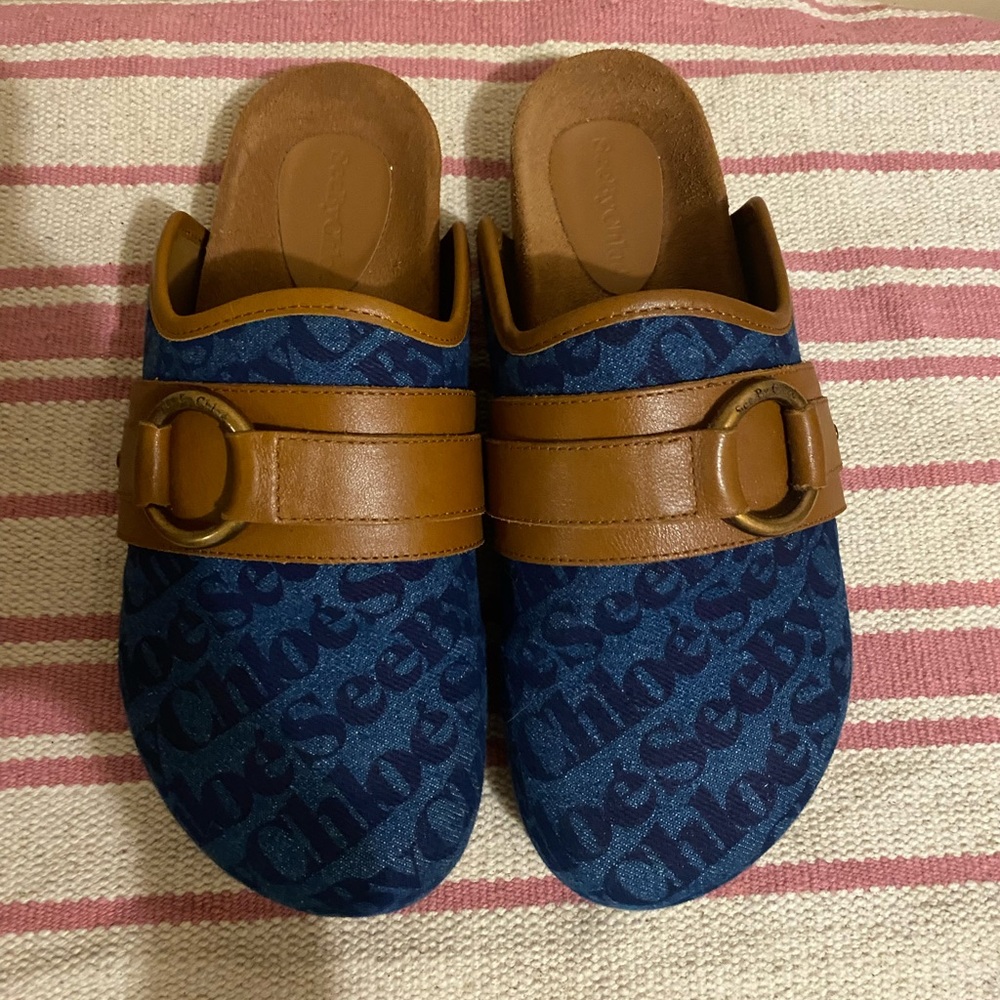 See by Chloé Canvas Printed Sandals